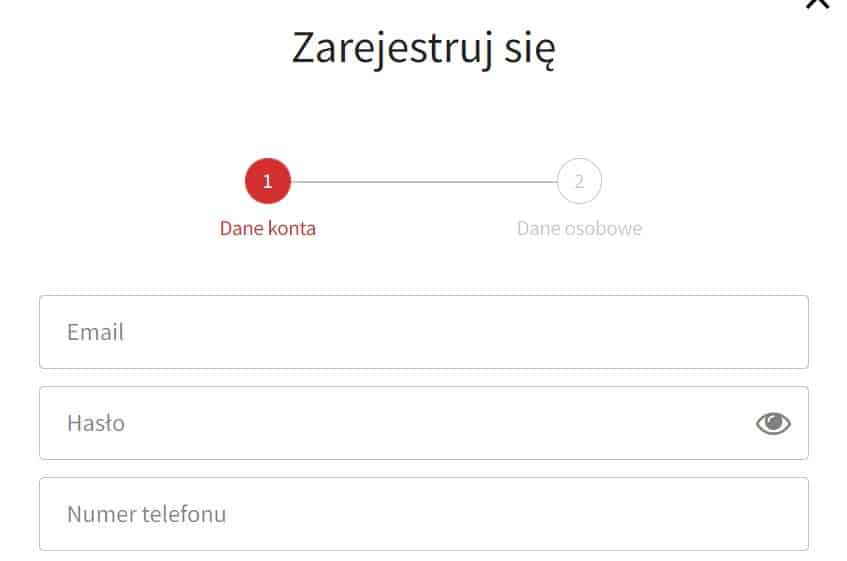 rejestracja z kodem promocyjnym Fuksiarz