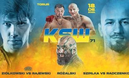 KSW 71 karta walk, kiedy, gdzie najbliższa gala Zi&oacute;łkowski vs Rajewski? Znamy wszystkich zawodnik&oacute;w!
