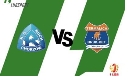 Ruch Chorz&oacute;w &ndash; Termalica typy, kursy i transmisja (27.08)