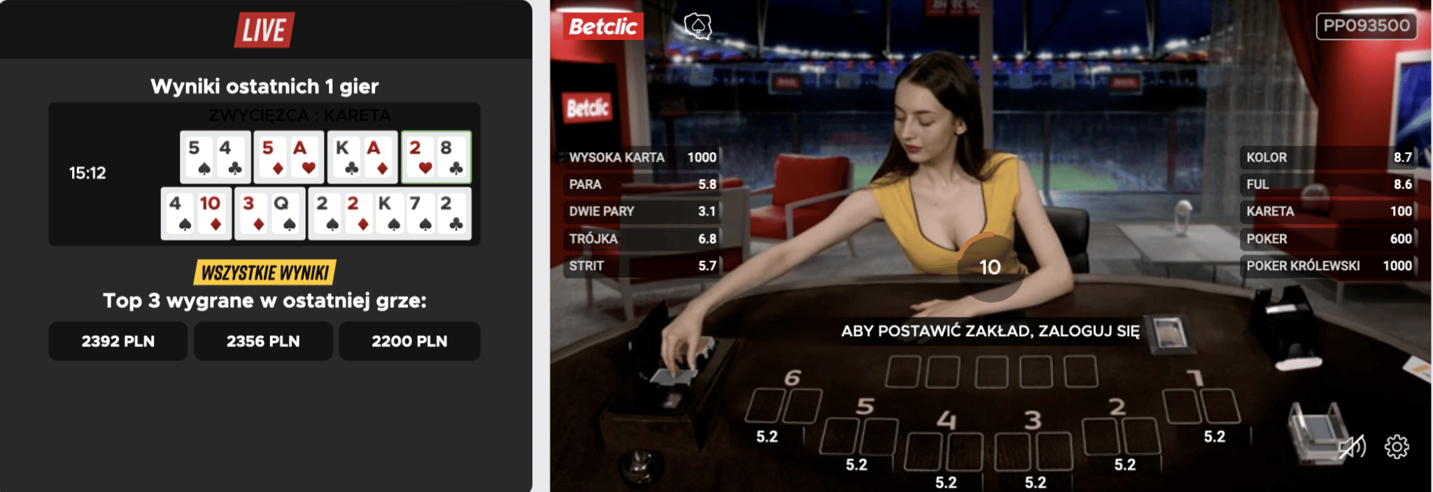 Gry karciane betclic