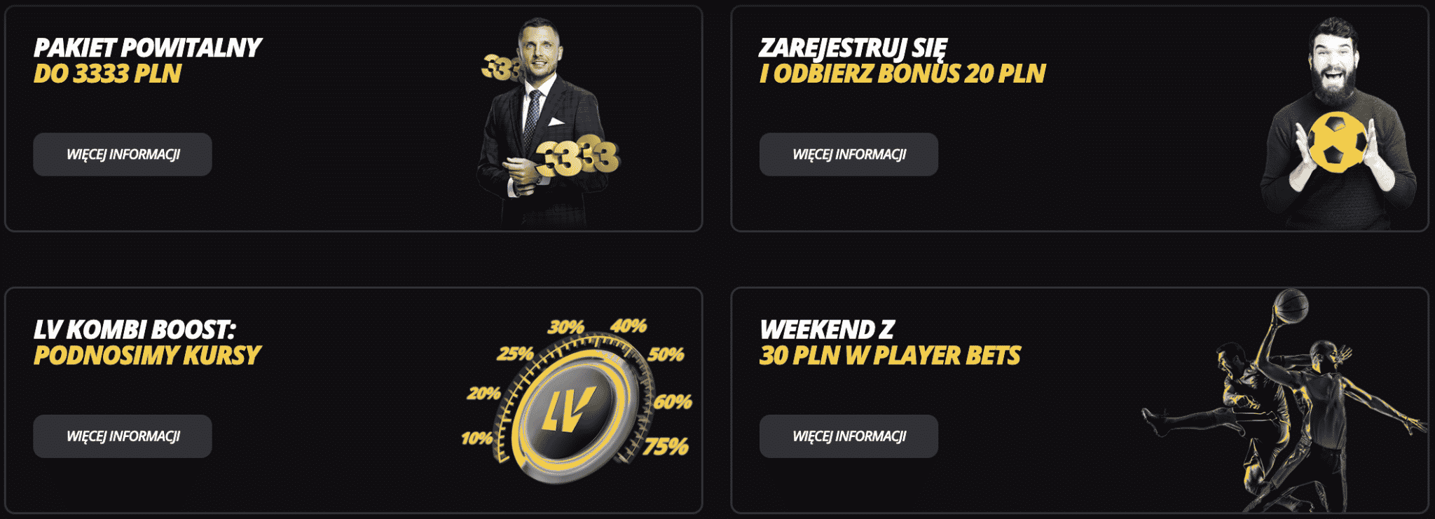 bonus na start jest lepszy LVBET