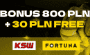 Fortuna KSW &ndash; zakłady, kursy i bonusy bukmacherskie na najbliższą galę