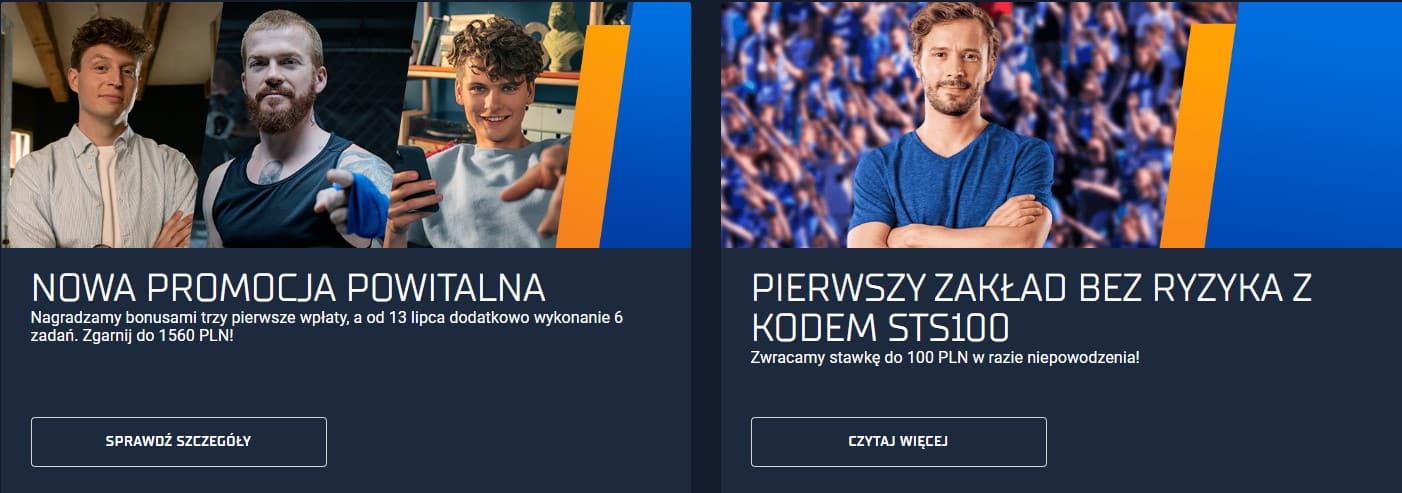 lepsze promocje bukmacherskie - STS
