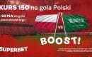 Polska &ndash; Arabia Saudyjska: kurs 150.00 na gola Polski + bonus 50 zł za Lewandowskiego w Superbet