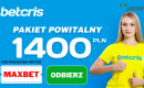 Kod promocyjny Betcris 2026: MAXBET &ndash; Bonus 1400 zł