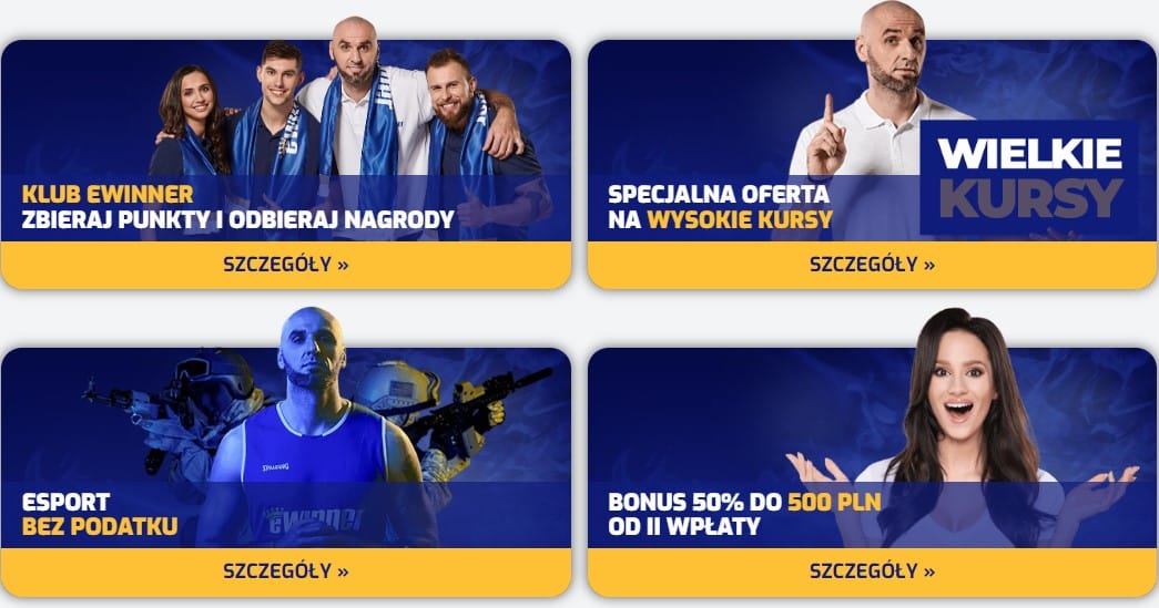 eWinner bonus dla nowych graczy