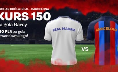Real Madryt &ndash; FC Barcelona: bonus 300 zł za gola!
