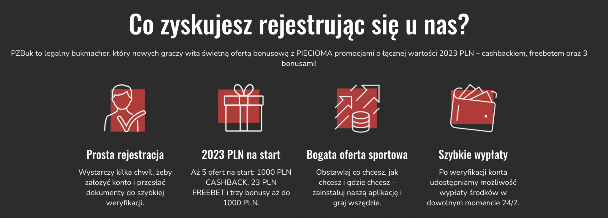 Bonus powitalny w PZBuk