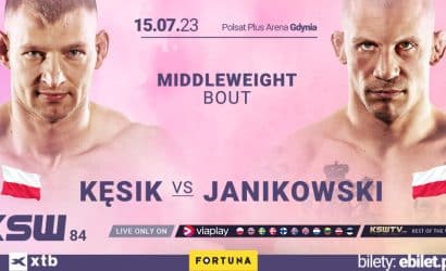 Damian Janikowski vs Cezariusz Kęsik na gali KSW 84