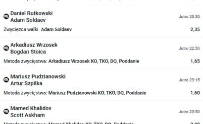 KSW 83 Colosseum 2 typy: Postaw zakłady z kursem 20.47!