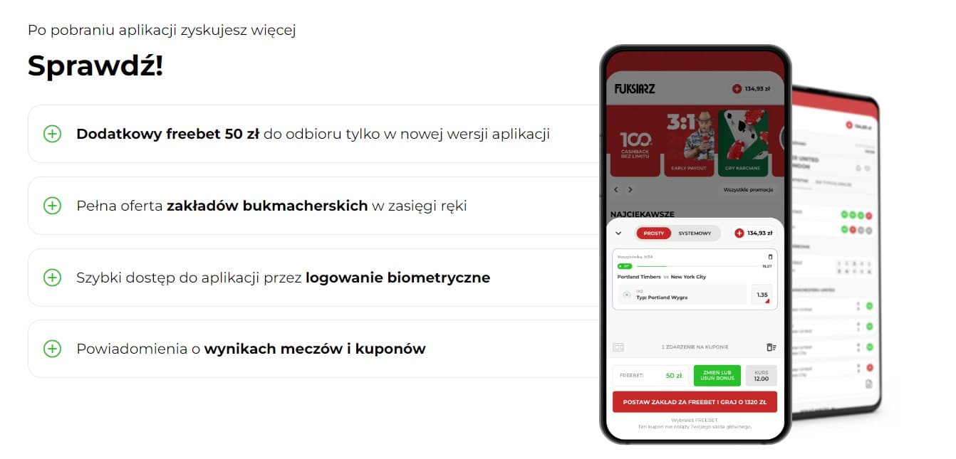Aplikacja Fuksiarz na telefon