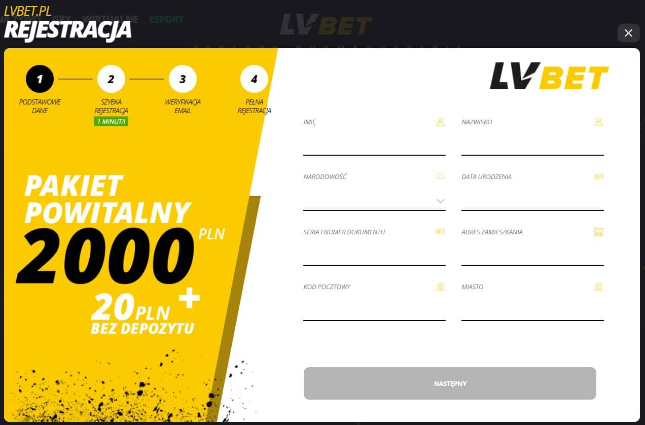 odebrać LVBET freebet