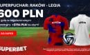 Rak&oacute;w &ndash; Legia kurs 300.00 na gola w regulaminowym czasie gry