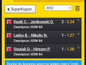 KSW 84 typowanie. Sprawdź nasz kupon na trzy walki