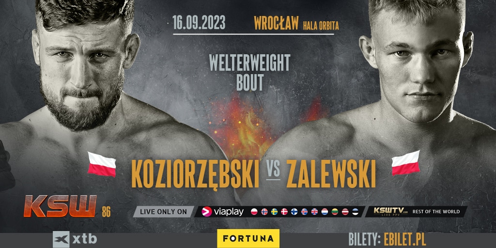 KSW 86: Kacper Koziorzębski zawalczy z Wiktorem Zalewskim