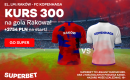 Rak&oacute;w Częstochowa &ndash; FC Kopenhaga. Kurs 300.00 na gola gospodarzy
