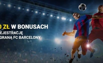 300 PLN w bonusach za rejestrację w Fortunie i wygraną FC Barcelony