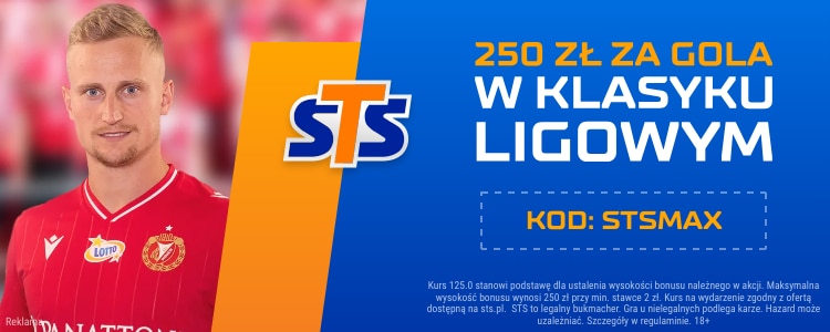 Legia Warszawa - Widzew ł&oacute;dź bonus 250