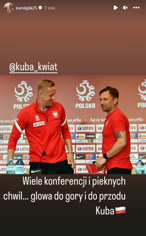 Kamil Glik żegna Jakuba Kwiatkowskiego