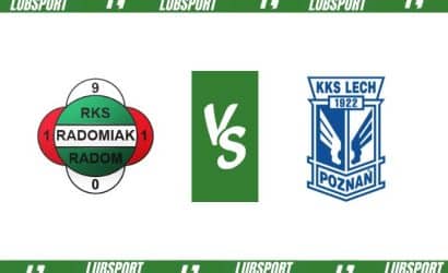 Radomiak Radom &ndash; Lech Poznań typy i kursy bukmacherskie (16.12.2023)