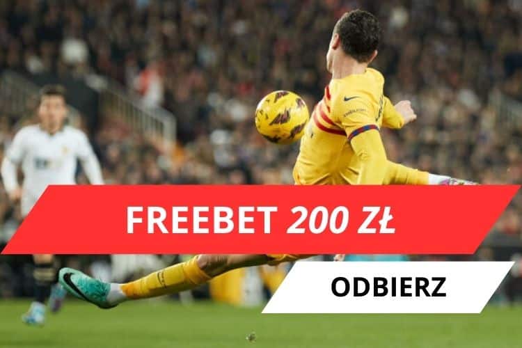 freebet 200 zł za wygraną Barcelony z Almerią
