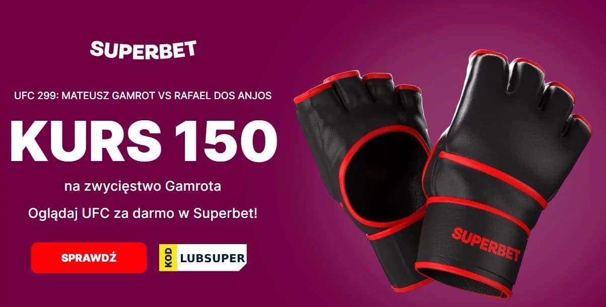 Kurs 150.00 na wygraną Gamrota