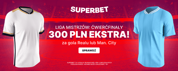 Real Madryt &ndash; Manchester City: kurs 150.00 na gola
