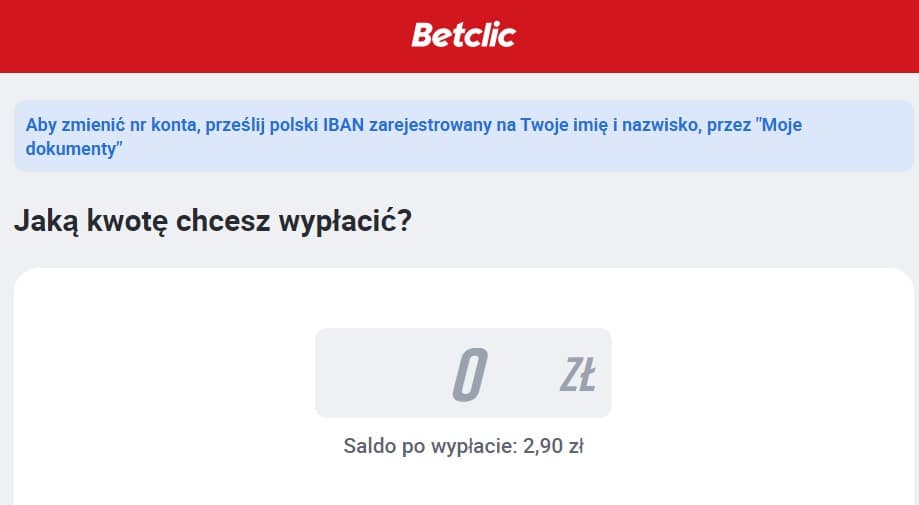 Betclic wypłata wygranych