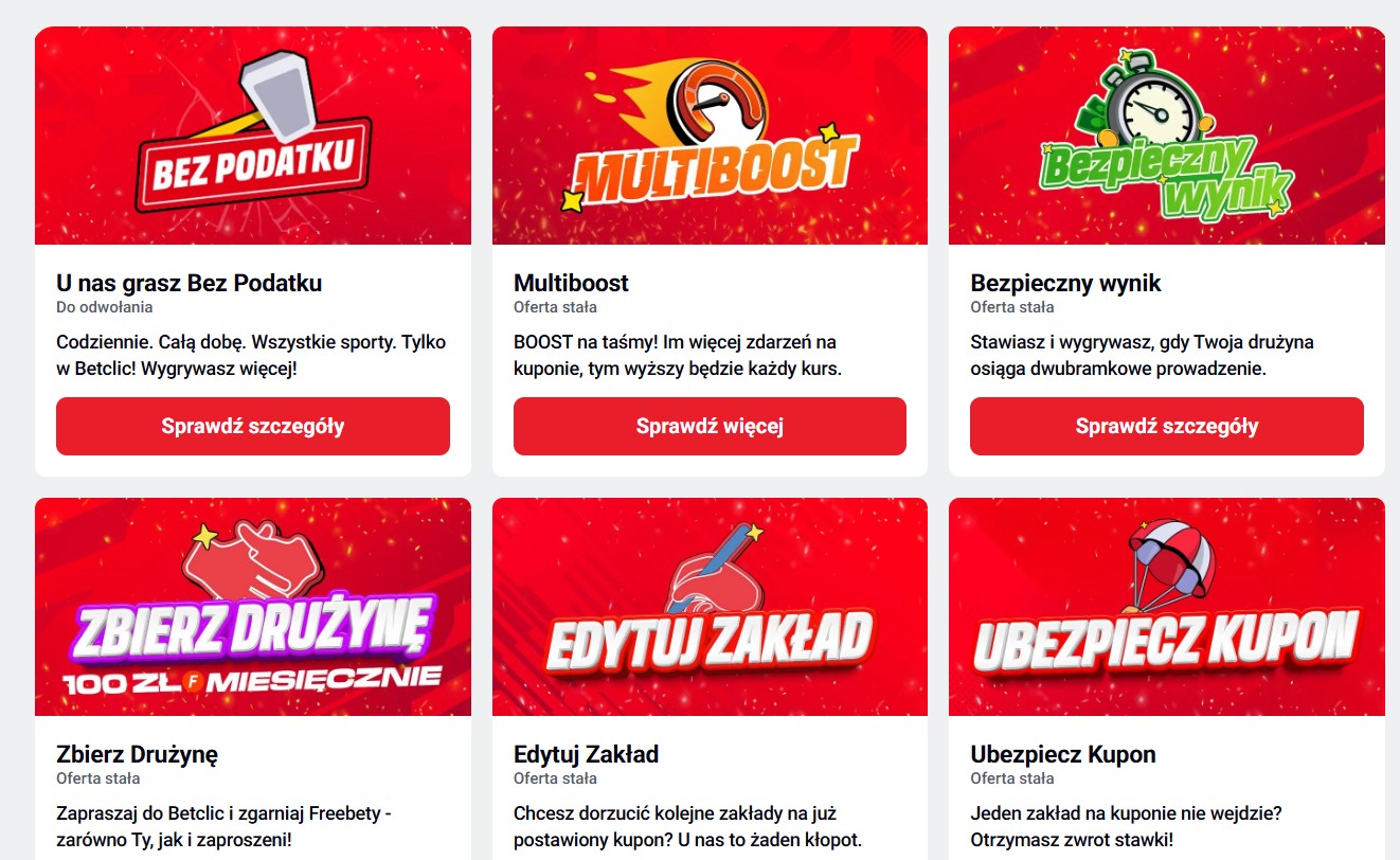 Betclic kod promocyjny bonusy